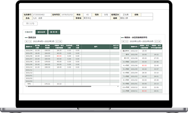 過重労働対策システム